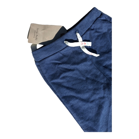 Zara 3-6m Blue Sweat Pants w/Drawstring - Picture 2 of 6